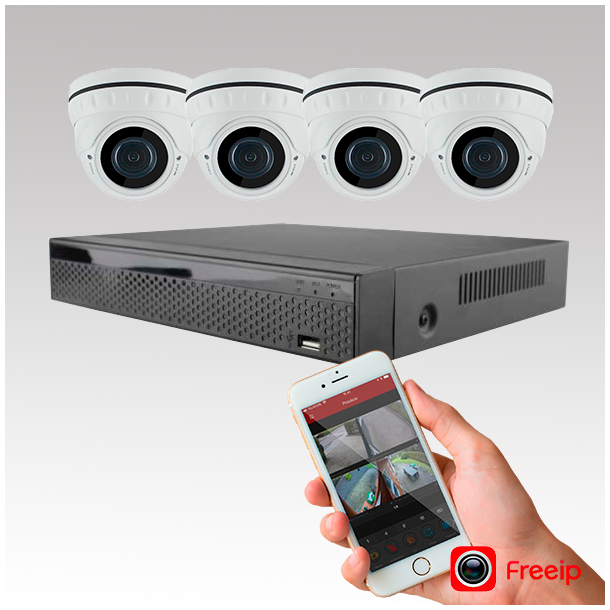 videoovervågning udendørs - mellem overvågningspakke til hjemmet